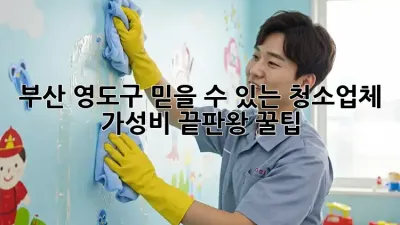 부산 영도구 믿을 수 있는 청소업체 ✨ 가성비 끝판왕 꿀팁!